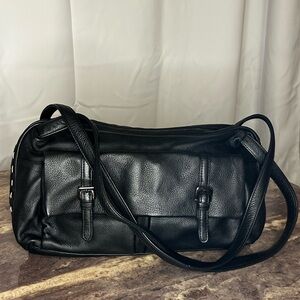 SOLD. Stone Mountain Accessories Black Shoulder Bag with Adjustable Strap